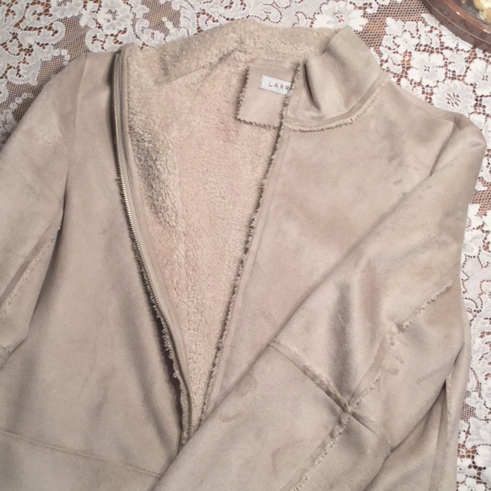 Suade 3/4 length jacket with very soft lining